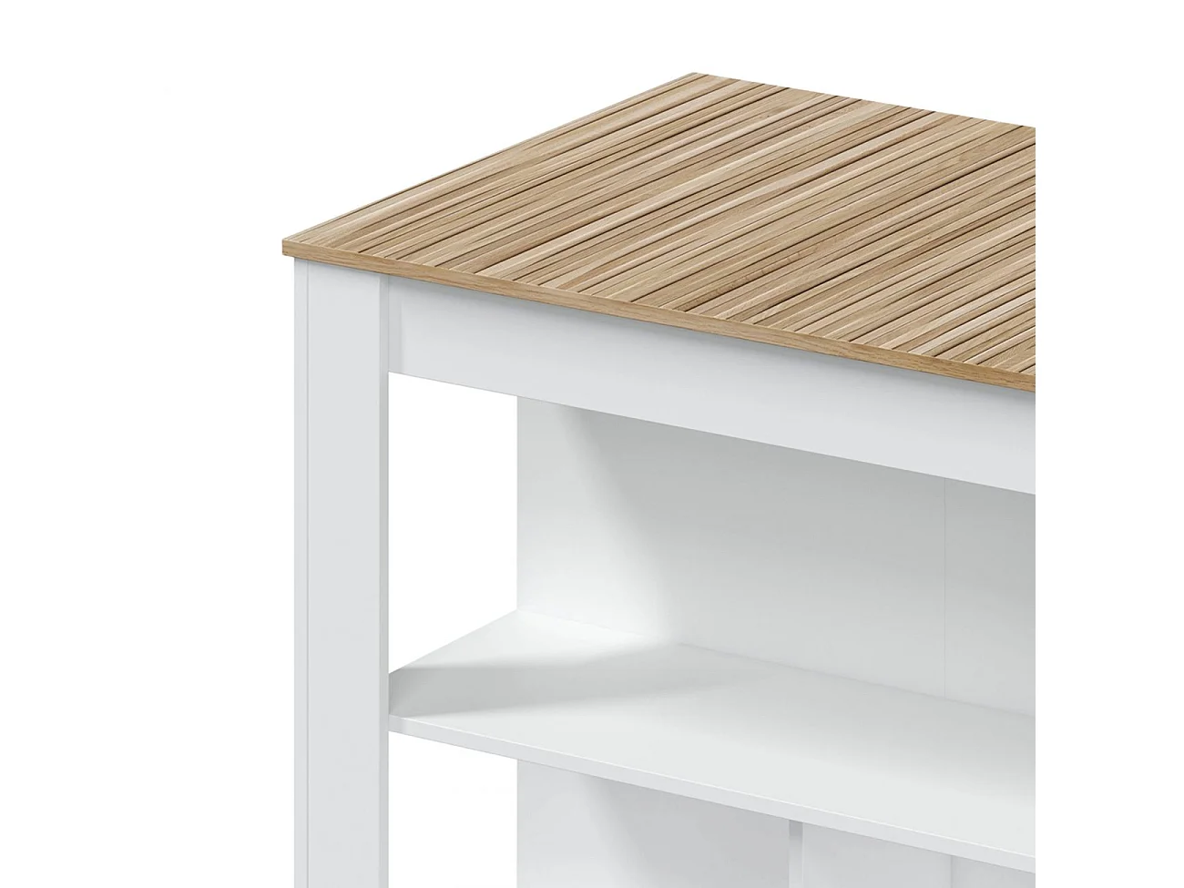 Mesa alta Nitza Blanco Artik (Blanco Mate) - Natur