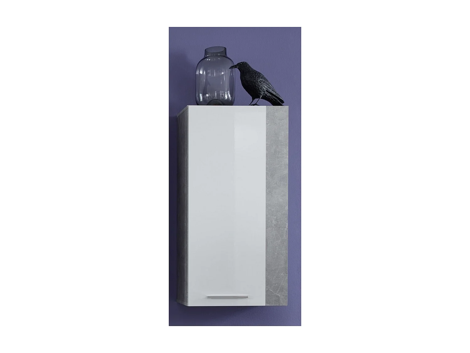 Unité Murale Gwendolyn, Blanc, 52x103x31 cm, Seven Design