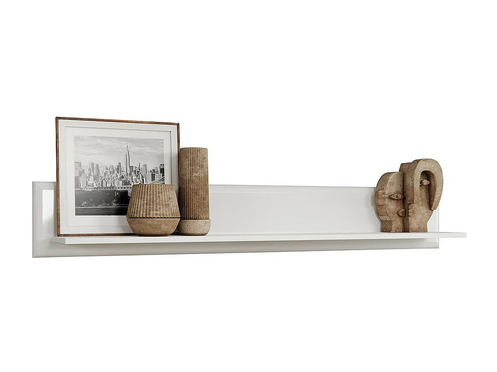 Mensola Marlon, Bianco, 150x23x22 cm, EPIKASA