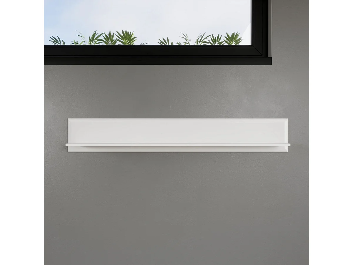 Mensola Marlon, Bianco, 150x23x22 cm, EPIKASA