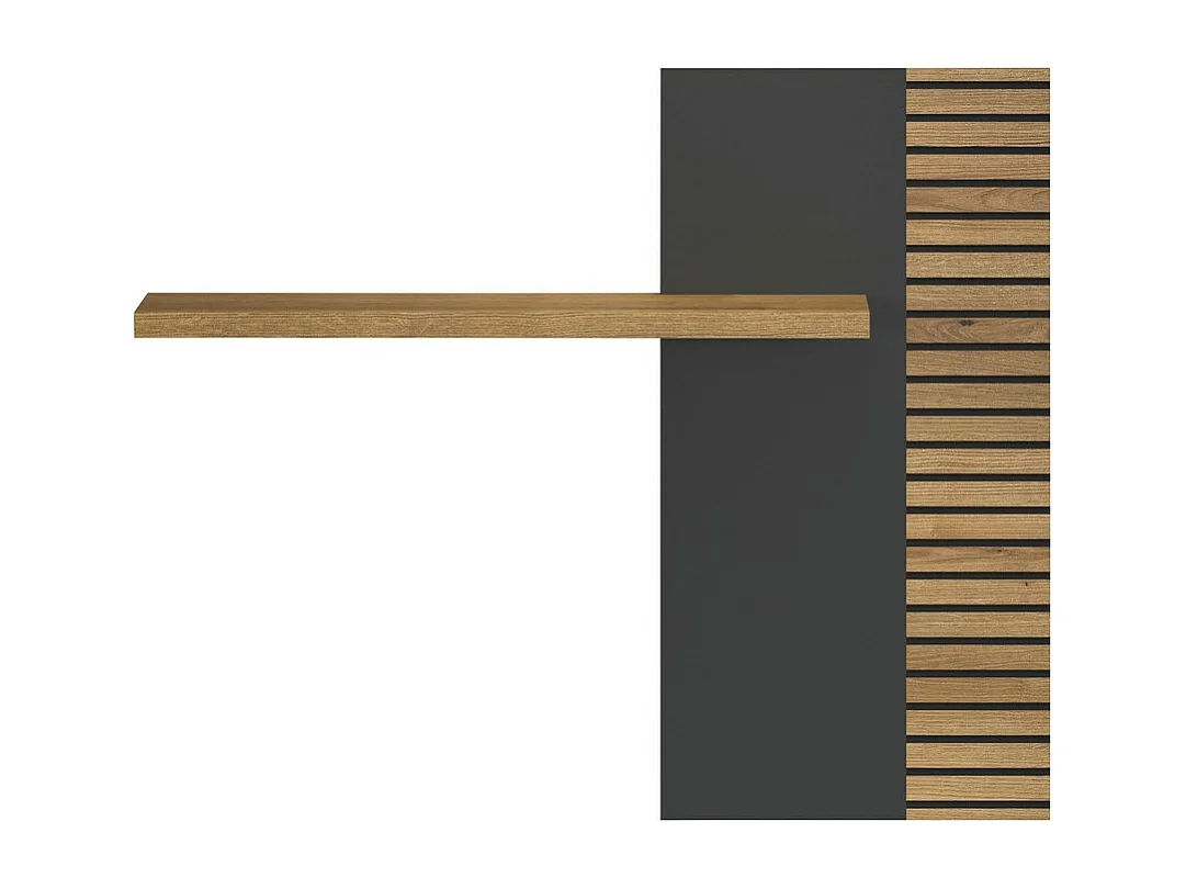 Plank Norris, Antraciet, 111x91x19 cm, Seven Design