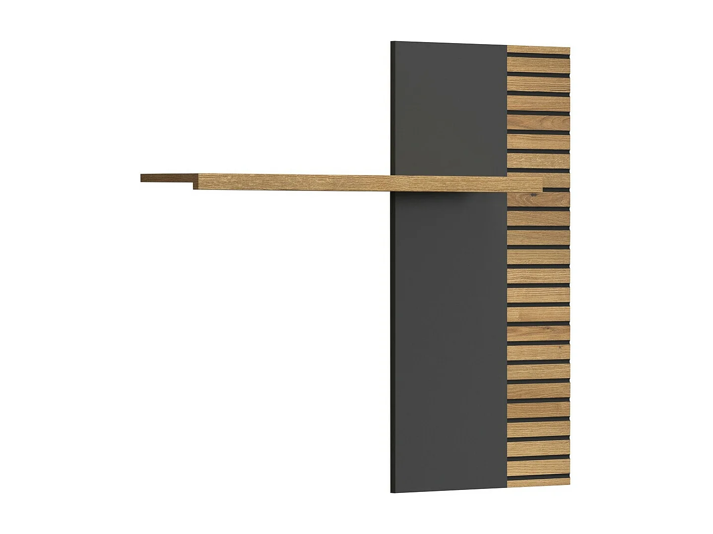 Plank Norris, Antraciet, 111x91x19 cm, Seven Design