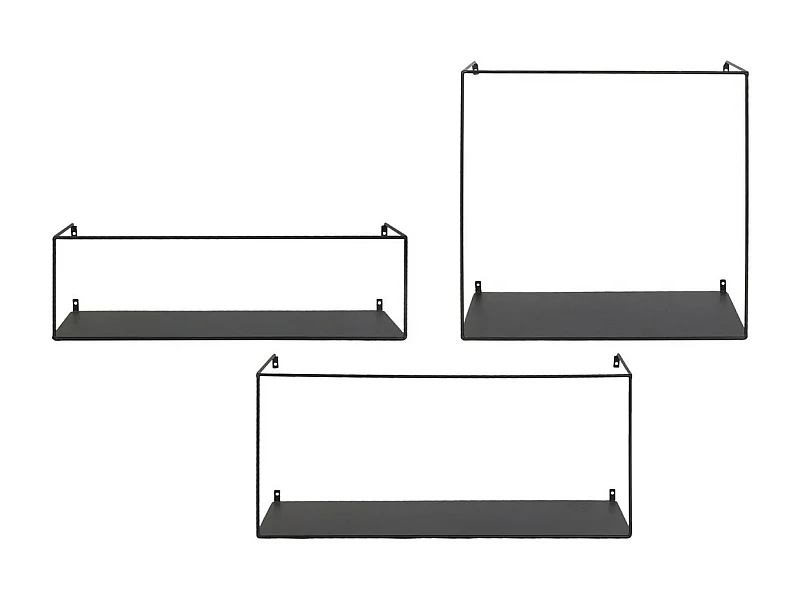 Plank Ulmo, Zwart, 50x20x20 cm, EPIKASA