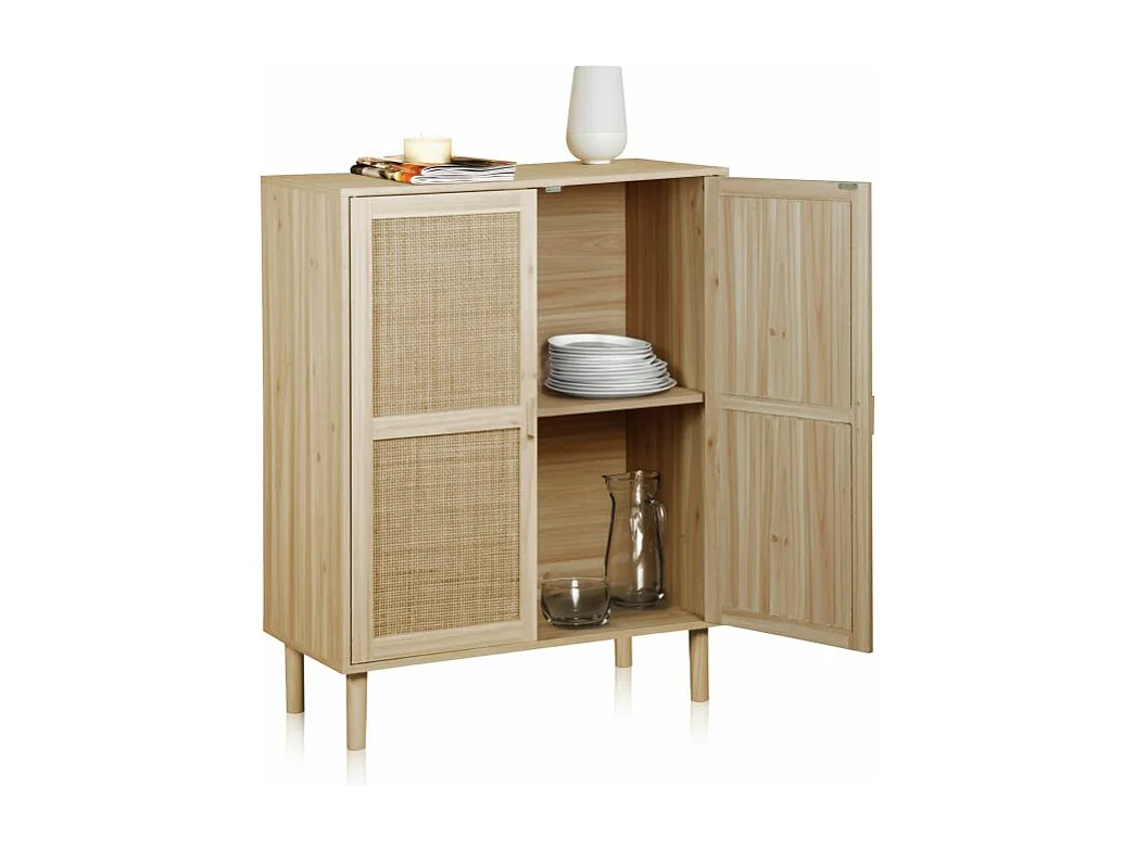 Armario bajo Made Pino - Rattan