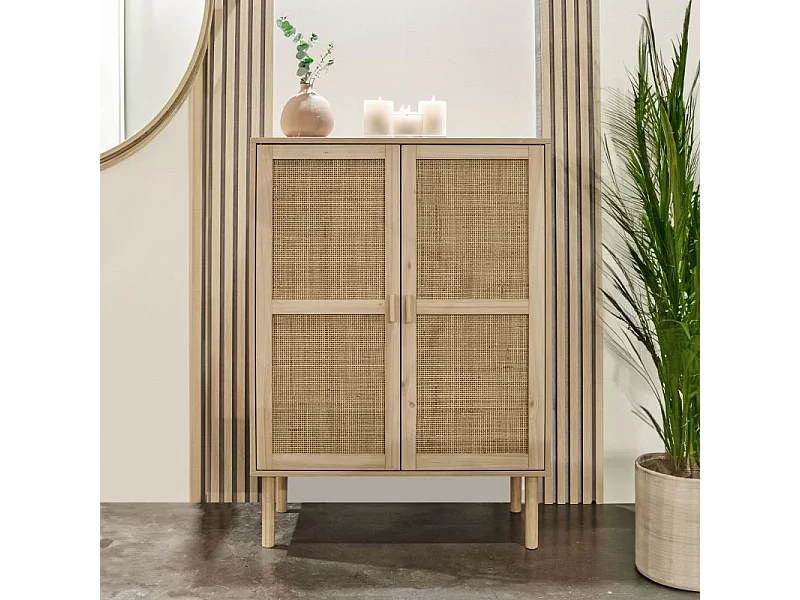 Armario bajo Made Pino - Rattan