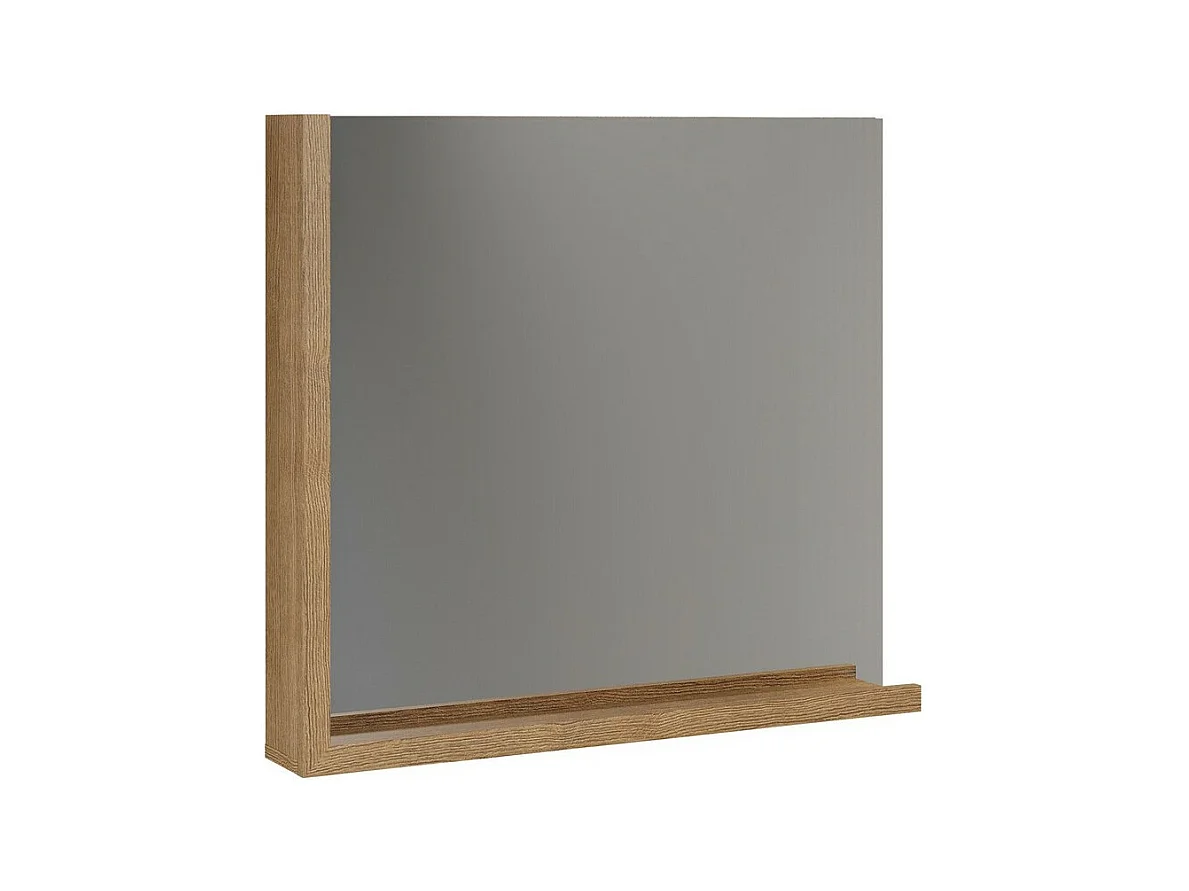 Miroir avec Étagère Synnax, Marron, 80x72x12 cm, EPIKASA