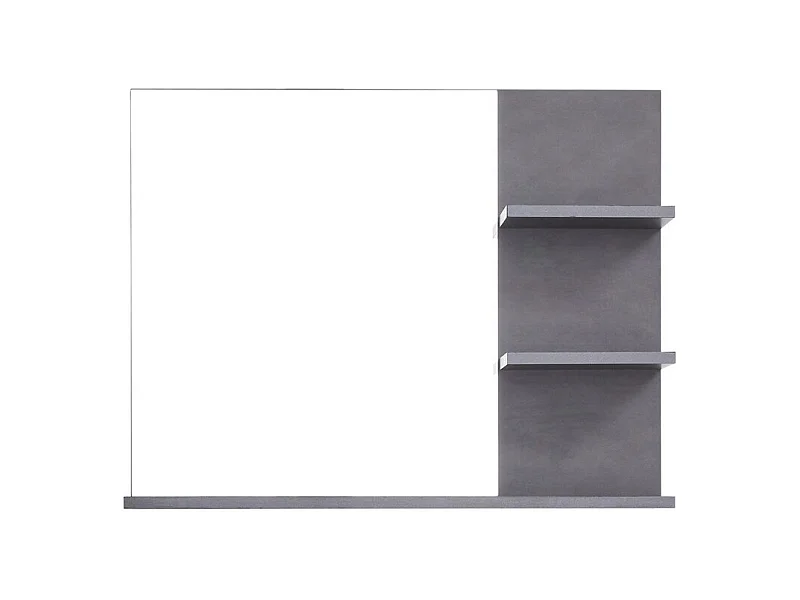 Miroir avec Étagère Indy, Gris, 72x57x20 cm, EPIKASA