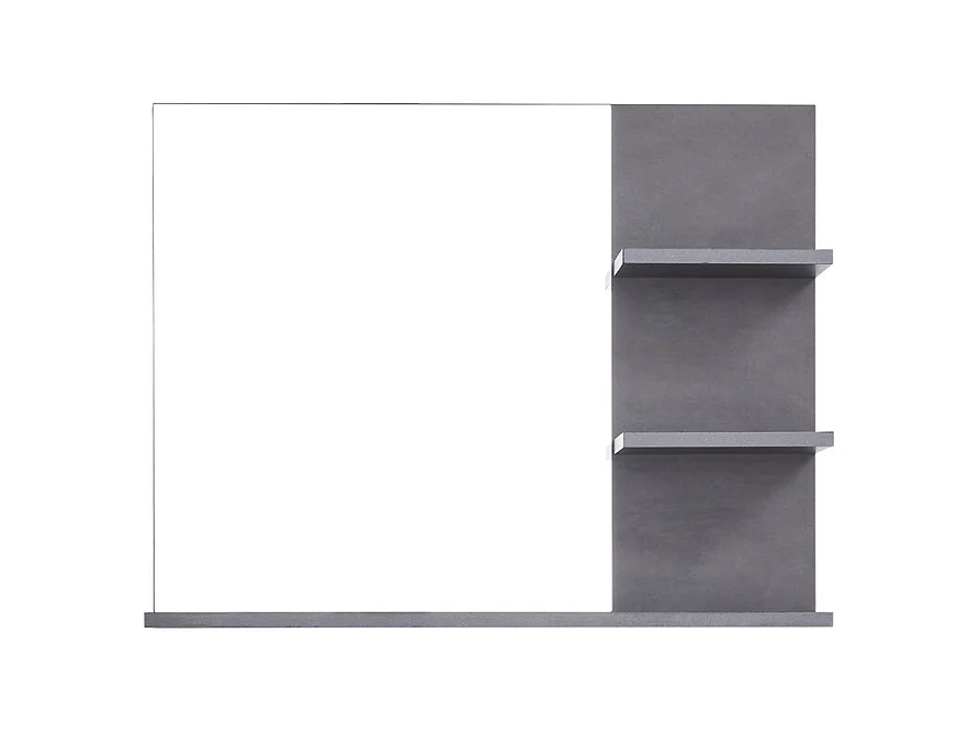 Spiegel met Plank Indy, Grijs, 72x57x20 cm, EPIKASA