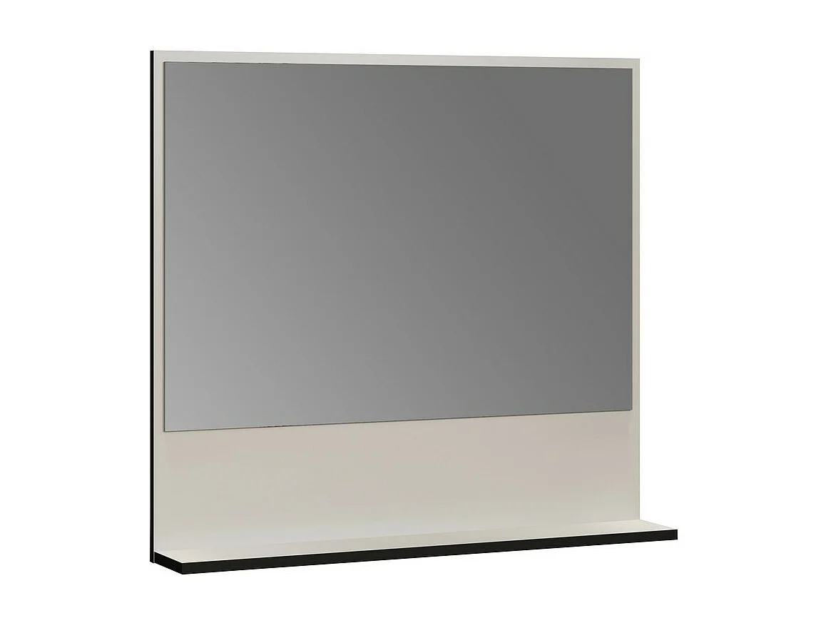 Spiegel met Plank Pure, Grijs, 80x74x14 cm, EPIKASA