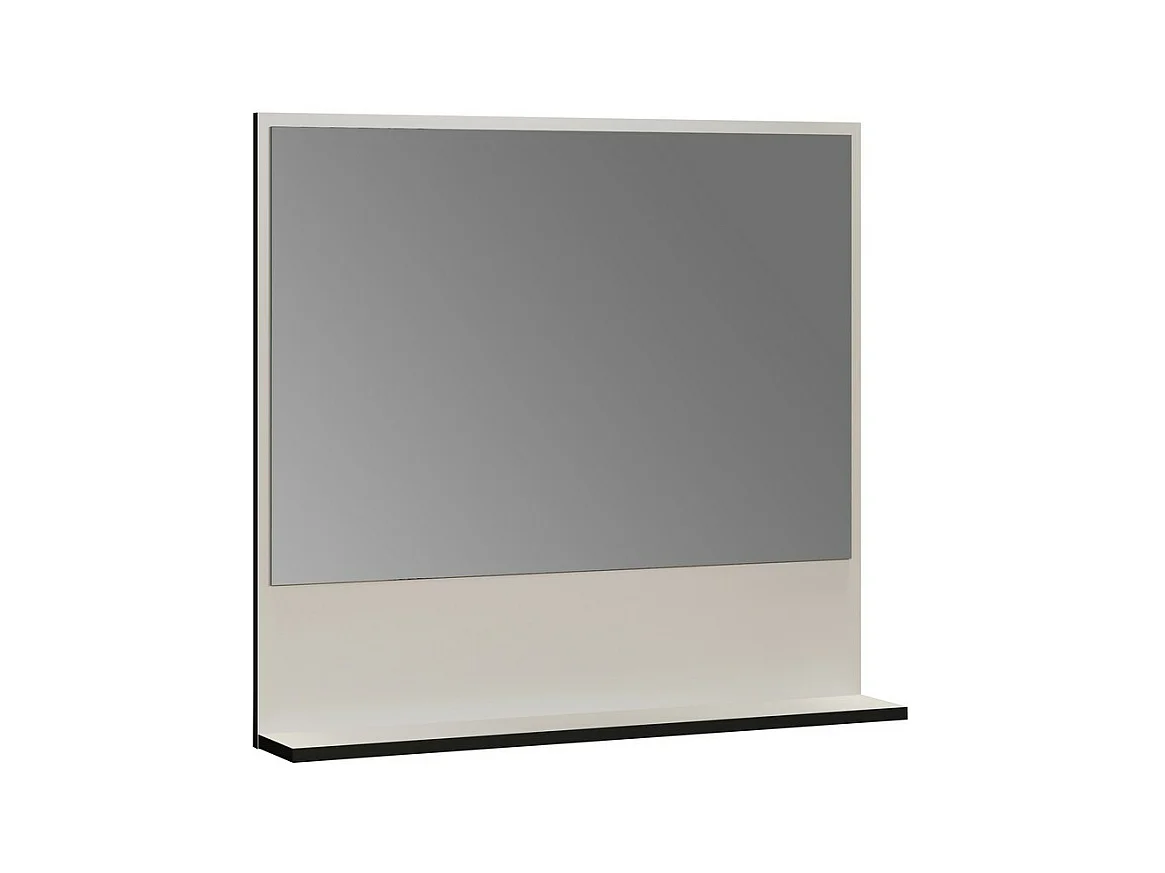 Miroir avec Étagère Pure, Gris, 80x74x14 cm, EPIKASA