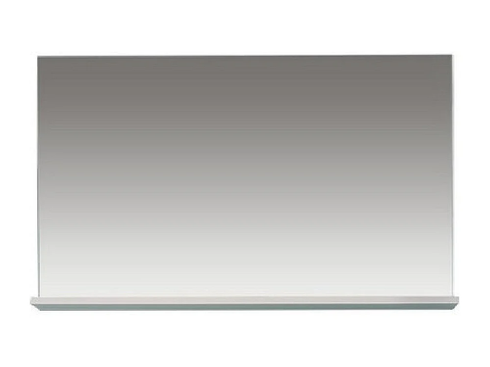 Miroir de Salle de Bain avec Étagère Amanda, Blanc, 91x14x60 cm, Seven Design