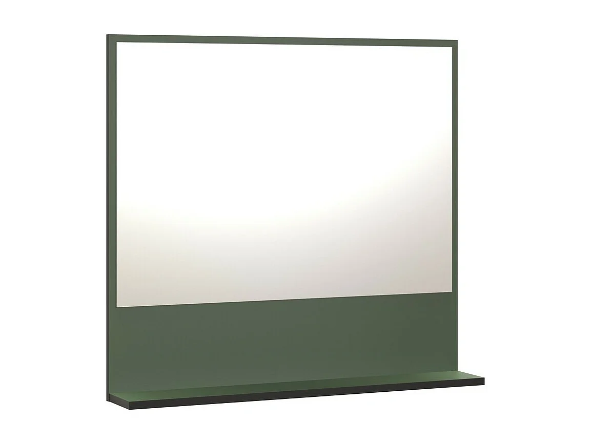 Spiegel met Plank Pure, Groen, 80x74x14 cm, EPIKASA