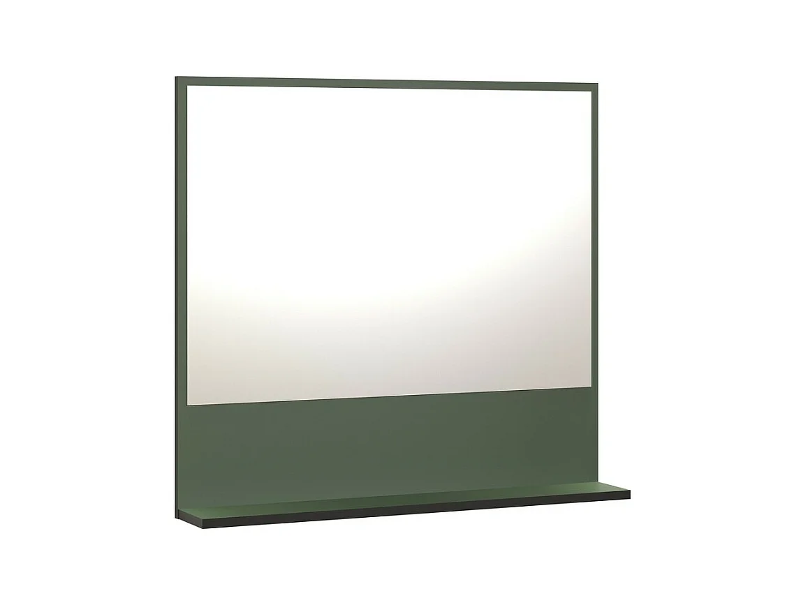 Miroir avec Étagère Pure, Vert, 80x74x14 cm, EPIKASA