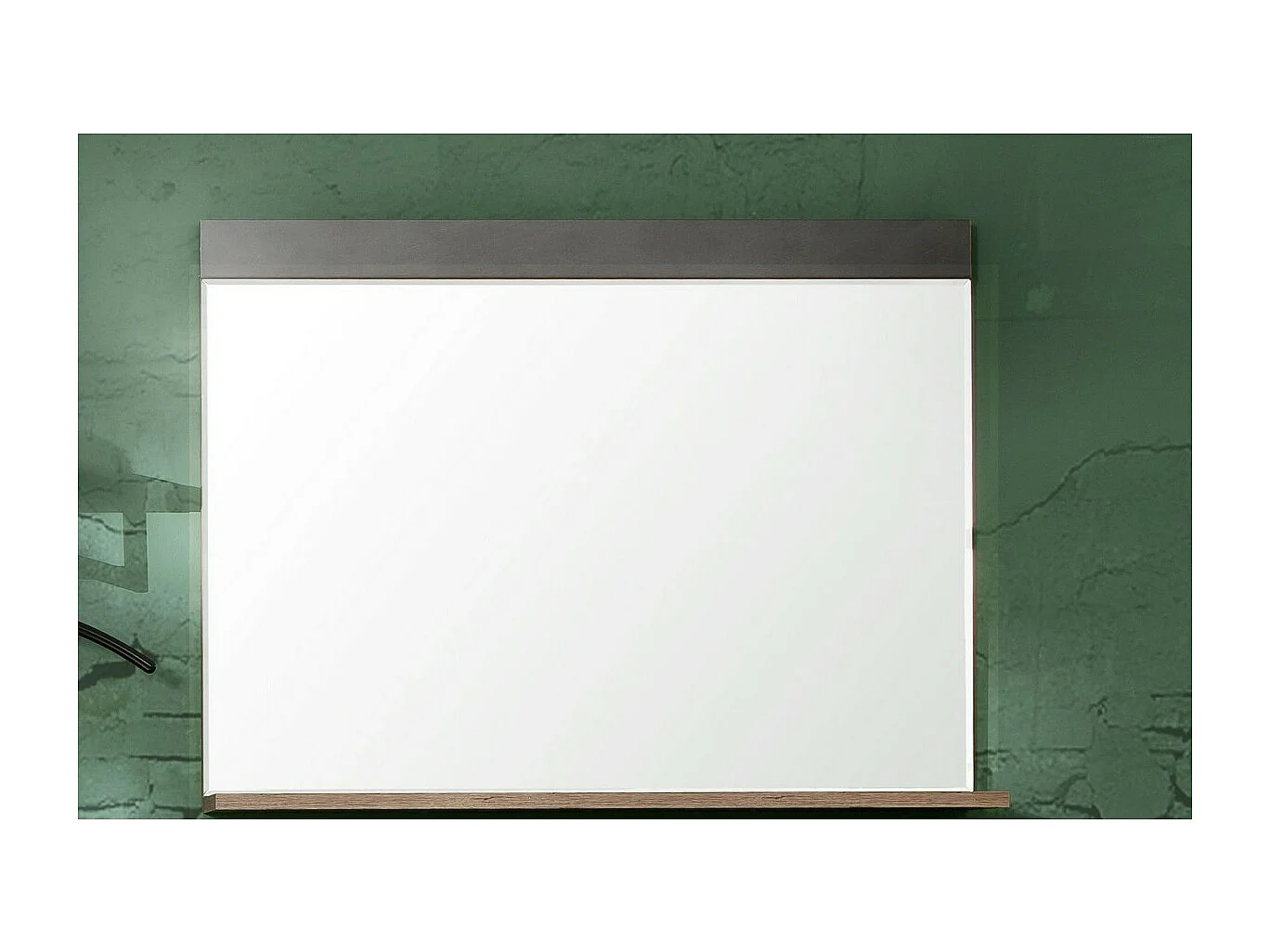 Spiegel met Plank Indy, Grijs, 90x69x16 cm, EPIKASA