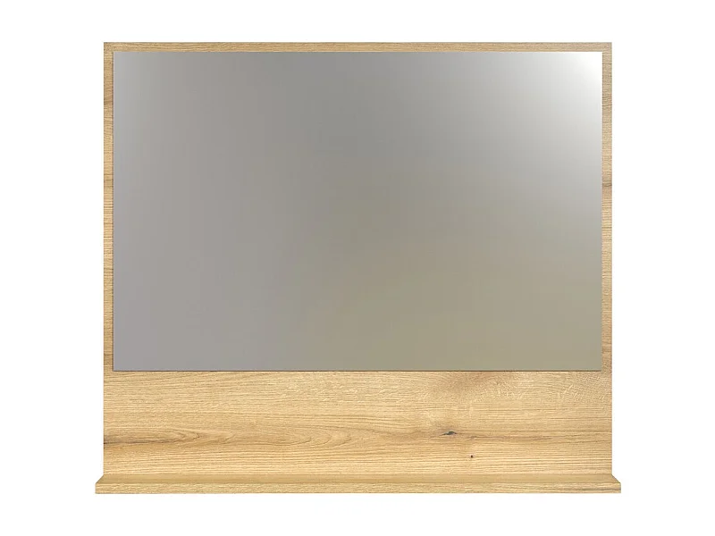Miroir avec Étagère Pure, Marron, 80x74x14 cm, EPIKASA