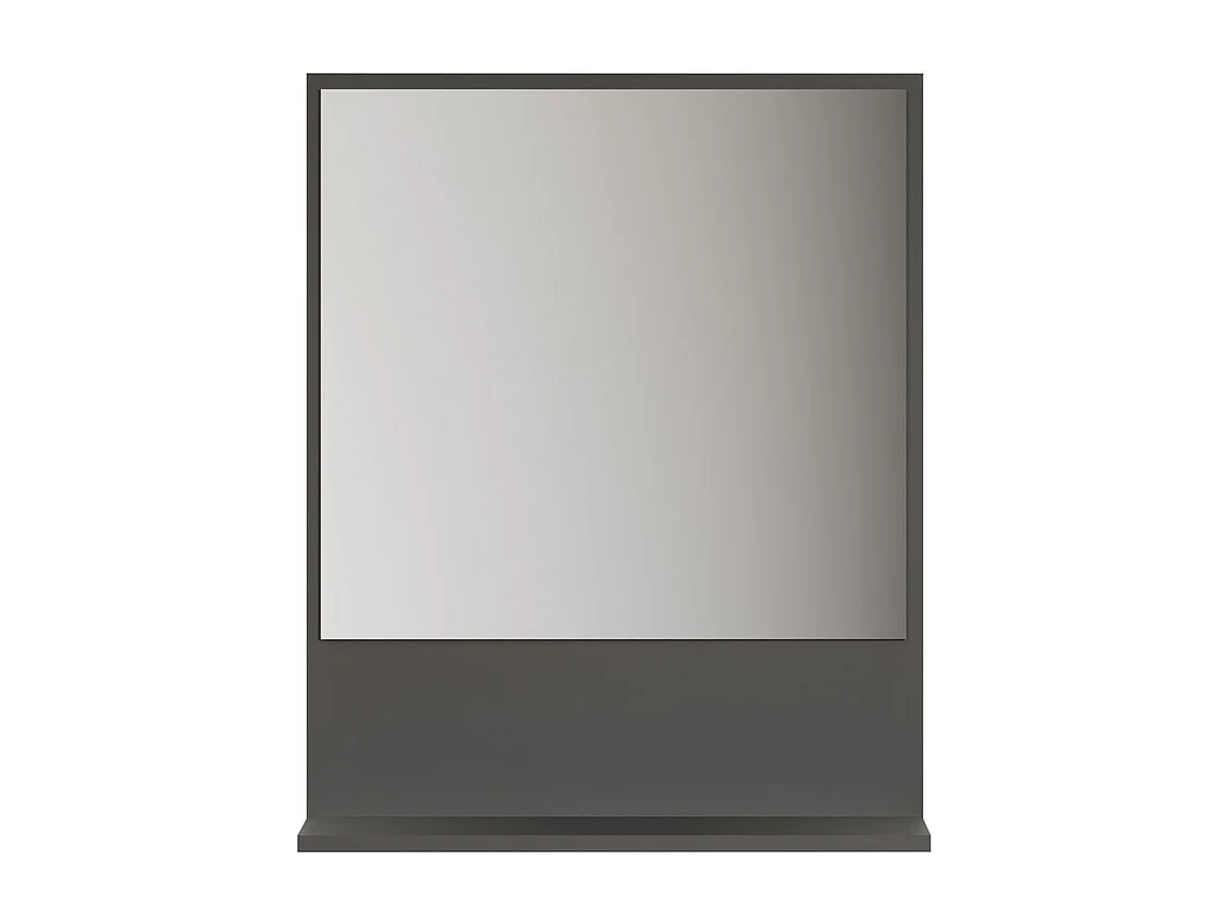 Spiegel met Plank Pure, Antraciet, 60x74x14 cm, EPIKASA