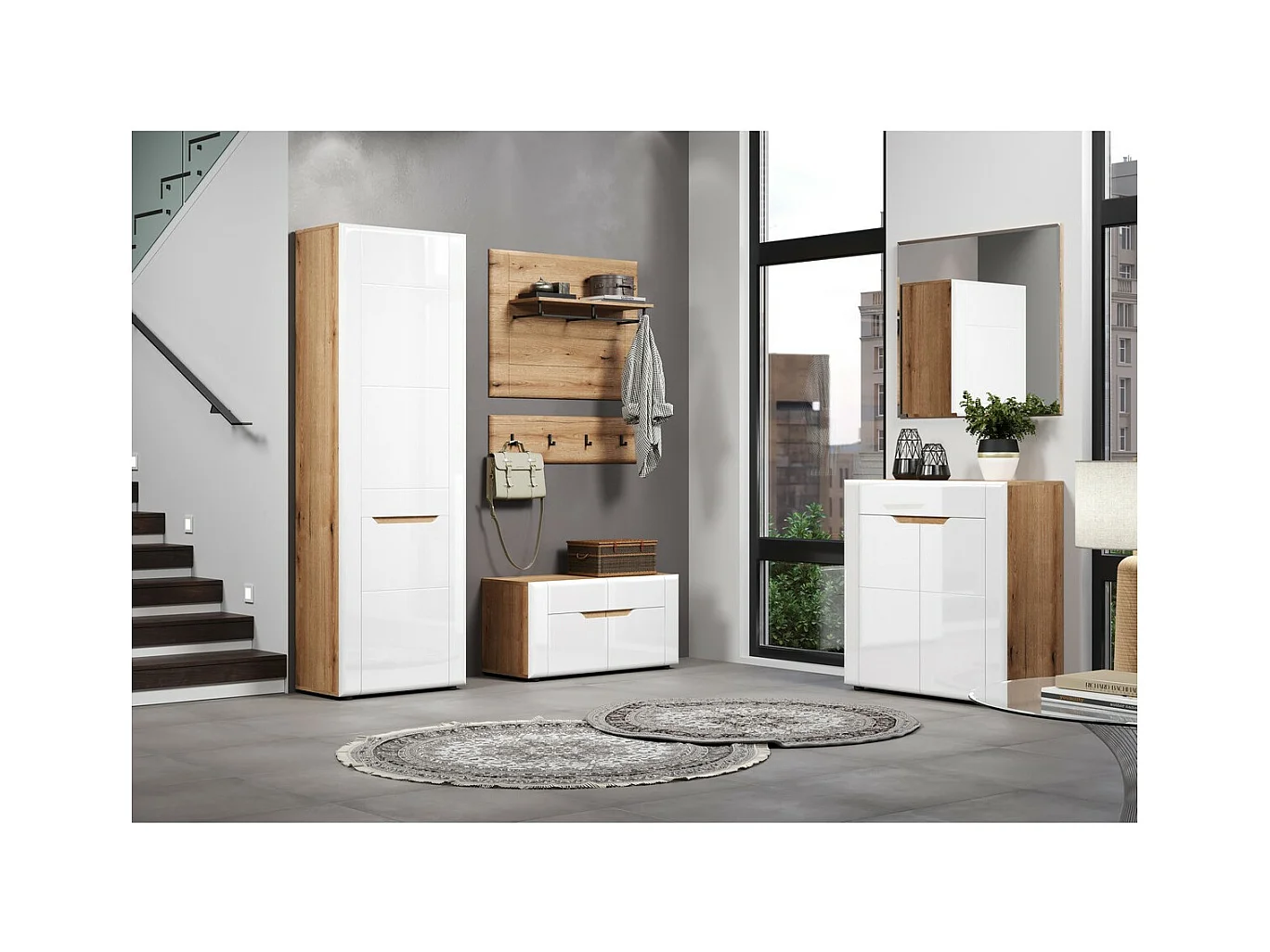 Specchio senza Cornice Marlon, Marrone, 91x80x2 cm, EPIKASA
