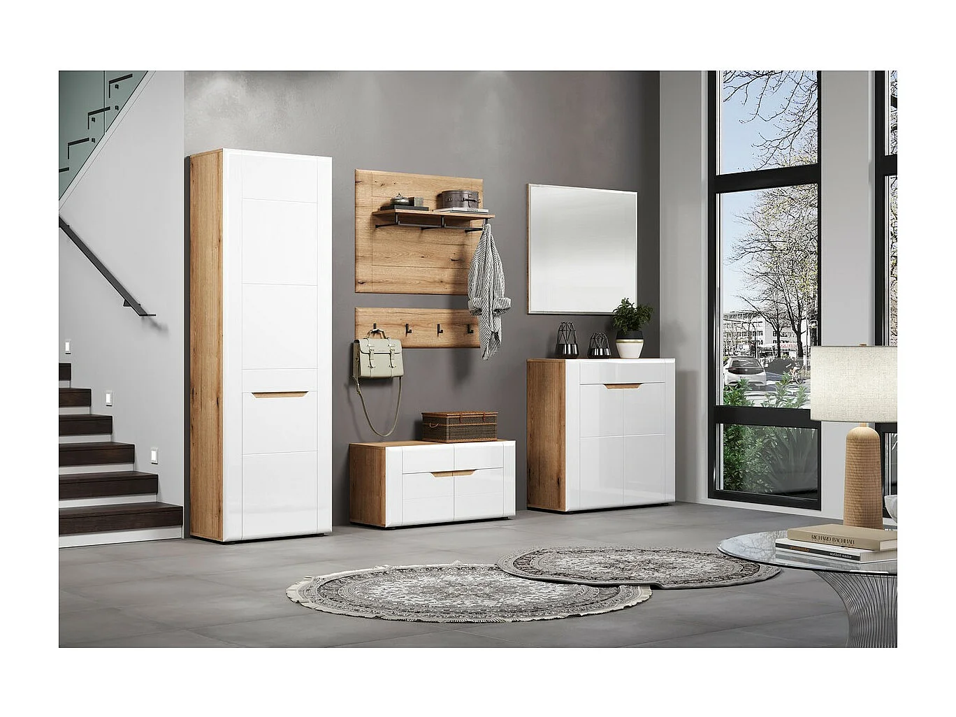 Badkamerspiegel zonder Lijst Marlon, Bruin, 91x2x80 cm, Seven Design