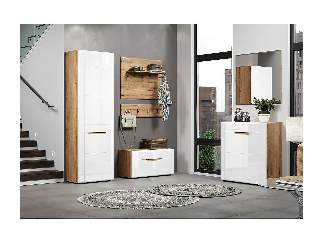 Badkamerspiegel zonder Lijst Marlon, Bruin, 91x2x80 cm, Seven Design