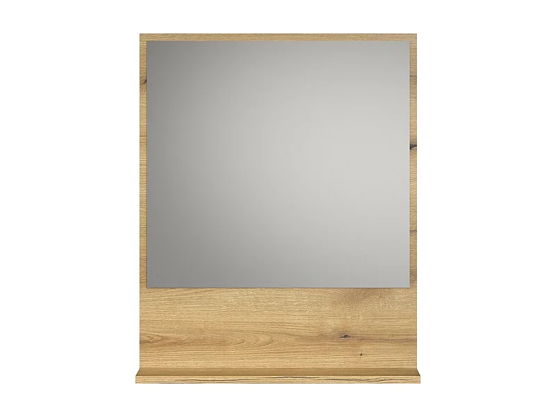 Miroir de Salle de Bain avec Étagère Pure, Marron, 60x14x74 cm, Seven Design