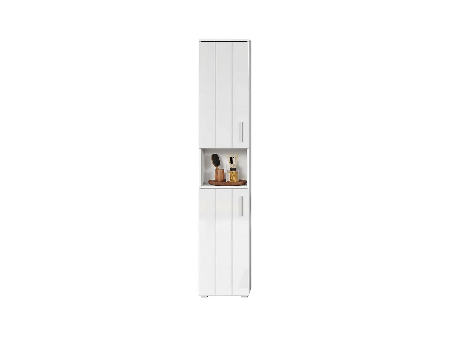 Meuble de Salle de Bain sur Pied Wons, Blanc, 37x192x31 cm, EPIKASA