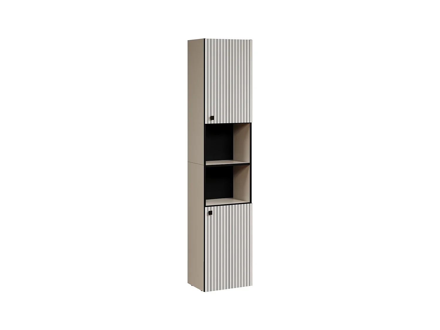 Meuble de Salle de Bain sur Pied Pure, Gris, 40x186x31 cm, EPIKASA