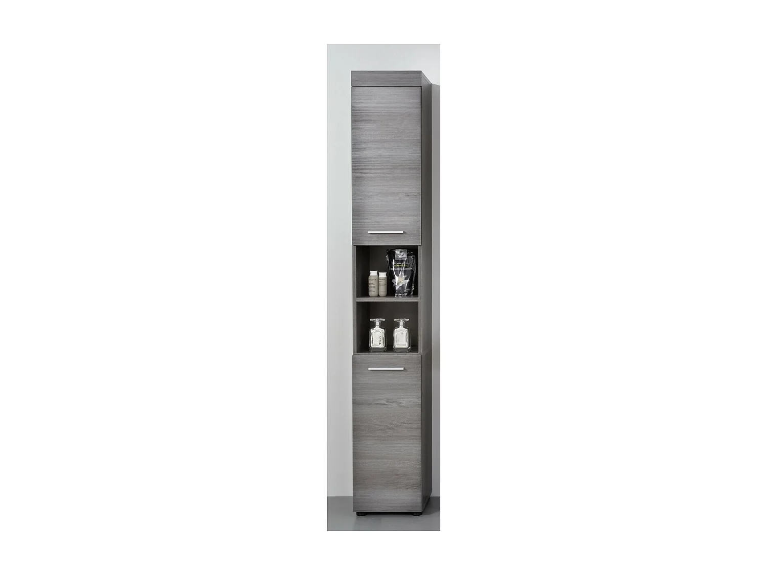 Mobile Bagno a Colonna Moon, Grigio, 30x190x31 cm, EPIKASA