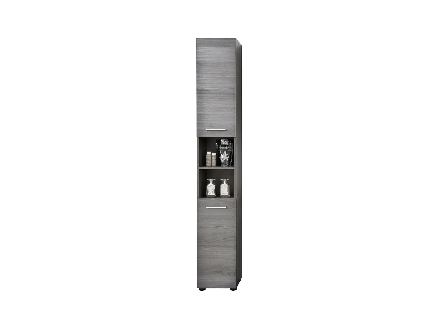 Meuble de Salle de Bain sur Pied Moon, Gris, 30x190x31 cm, EPIKASA