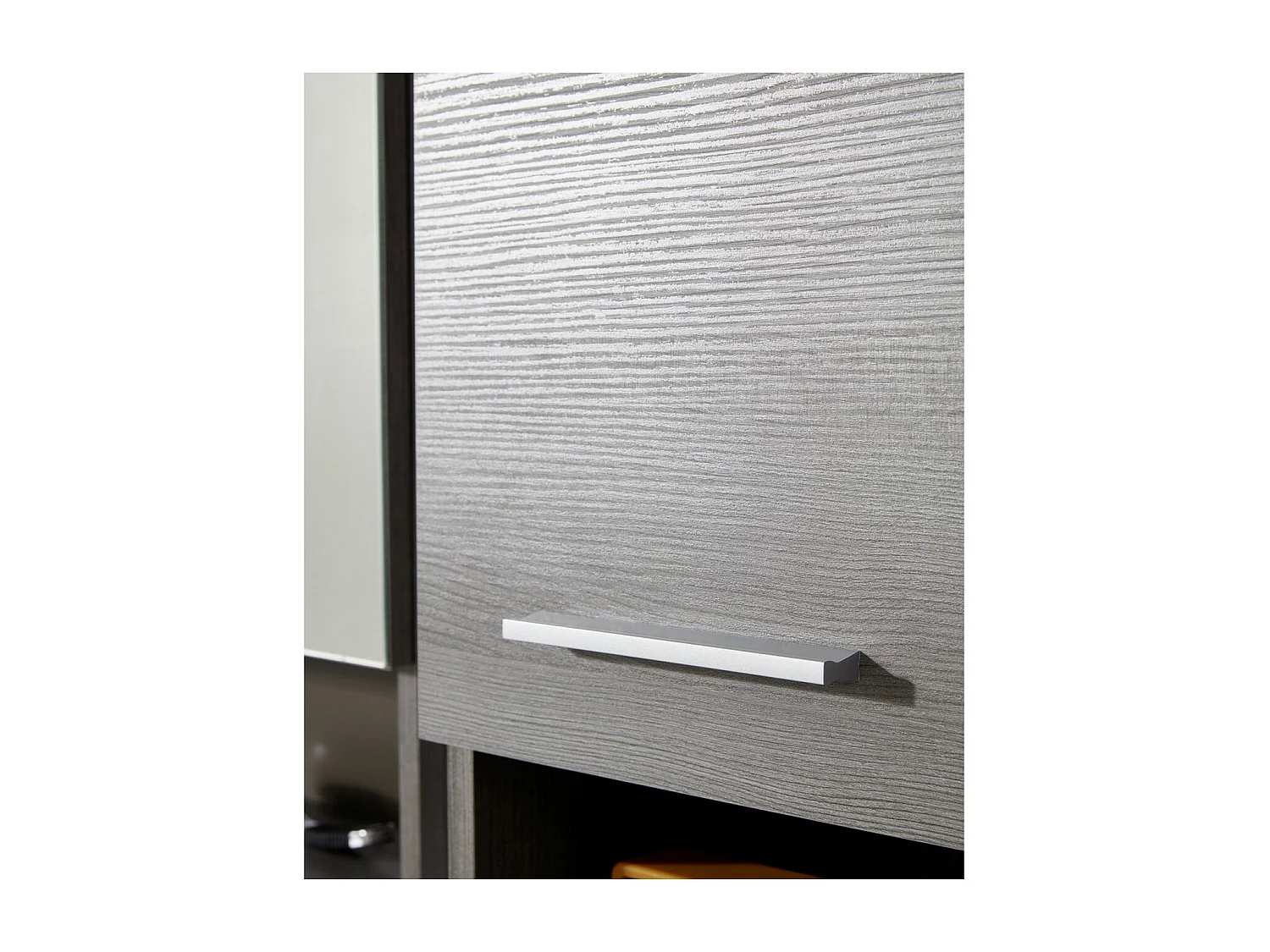 Meuble de Salle de Bain sur Pied Moon, Gris, 30x31x190 cm, Seven Design