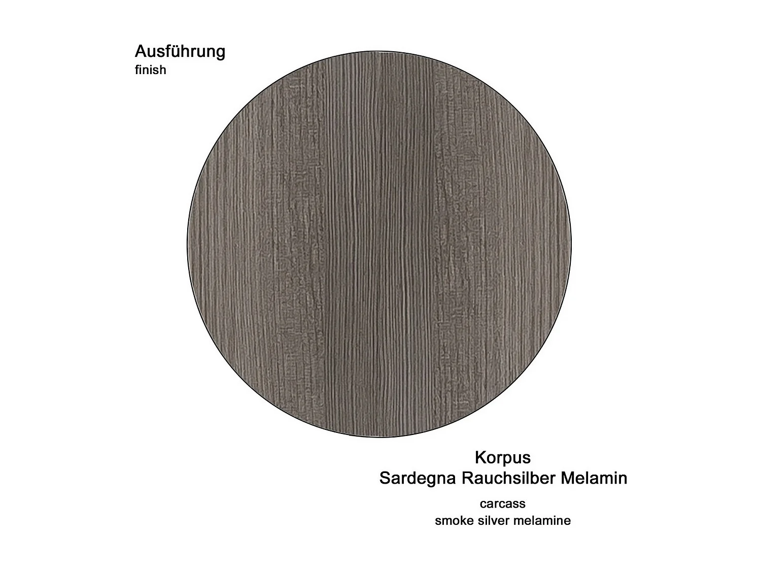 Meuble de Salle de Bain sur Pied Moon, Gris, 30x31x190 cm, Seven Design