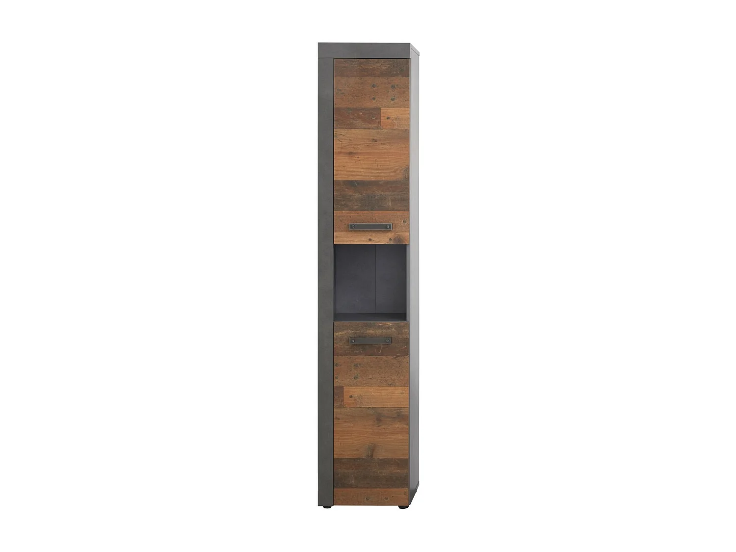 Meuble de Salle de Bain sur Pied Indy, Marron, 36x31x184 cm, Seven Design