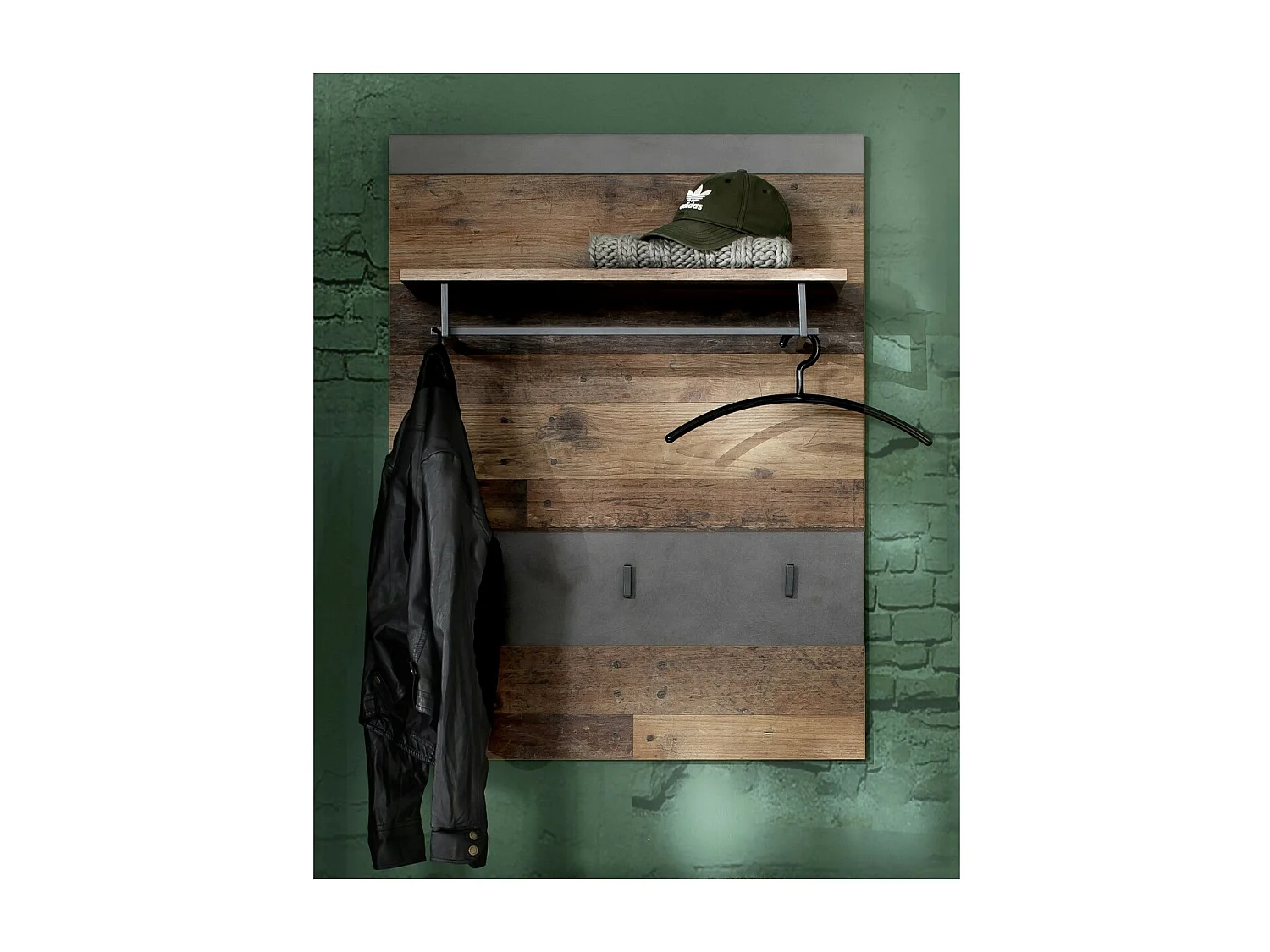 Meuble d'Entrée Indy, Marron, 80x106x29 cm, Seven Design