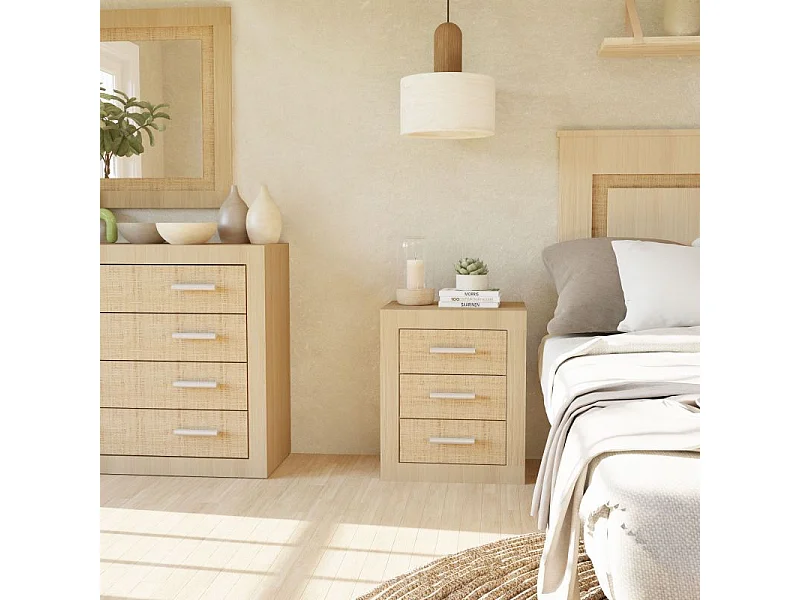 Mesita de noche Kira Tofe - Textil