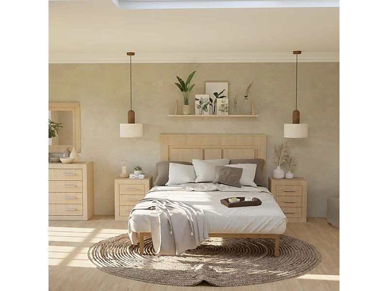 Mesita de noche Kira Tofe - Textil