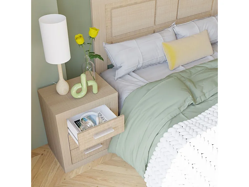 Mesita de noche Kira Tofe - Textil