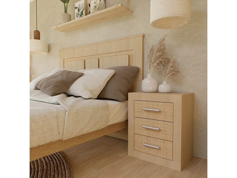 Mesita de noche Kira Tofe - Textil