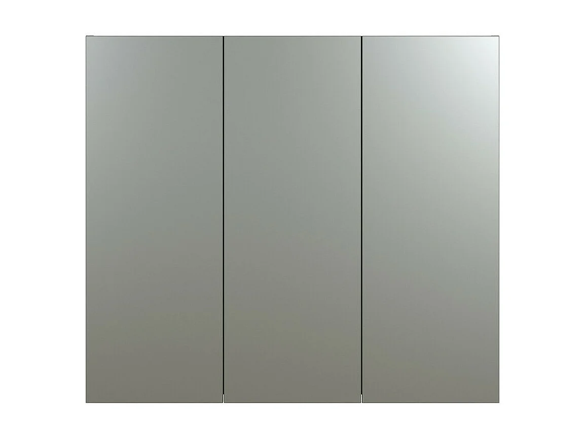 Armoire Murale de Salle de Bain avec Miroir Pure, Vert, 90x20x80 cm, Seven Design