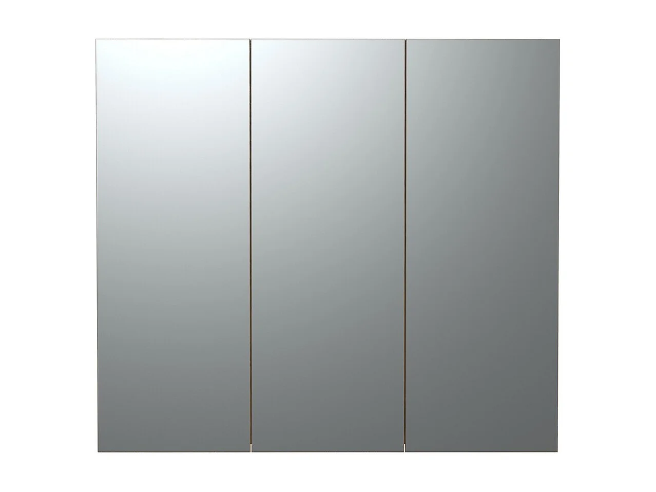 Pensile Bagno con Specchio Pure, Marrone, 90x80x20 cm, EPIKASA
