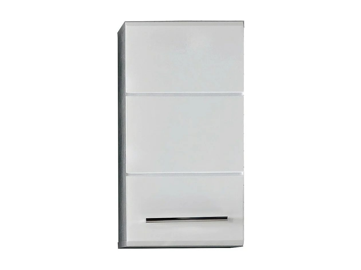Armoire Murale de Salle de Bain Nano, Blanc, 32x21x61 cm, Seven Design