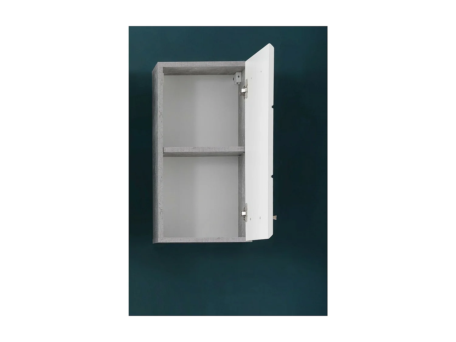 Armoire Murale de Salle de Bain Nano, Blanc, 32x21x61 cm, Seven Design