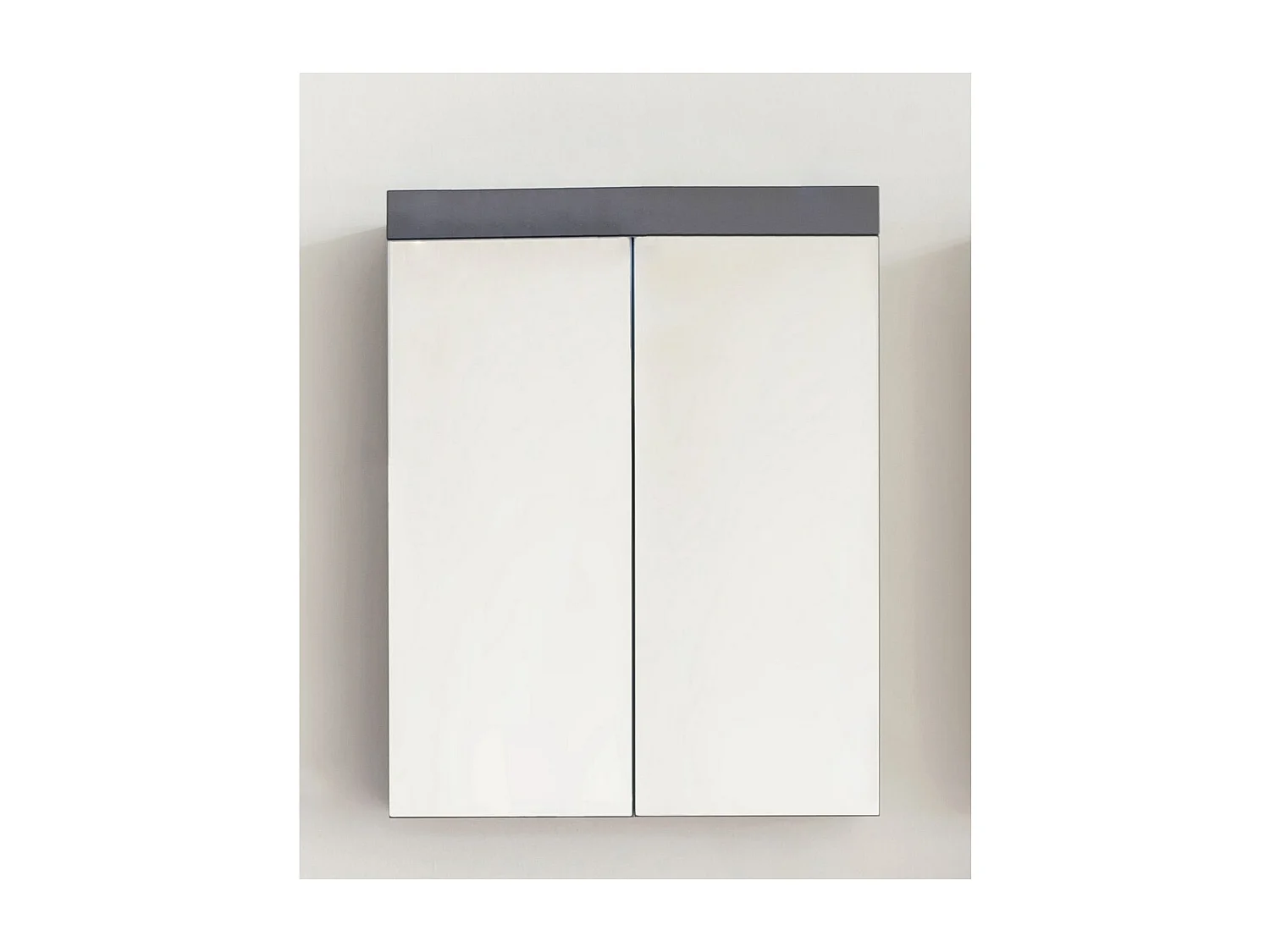 Pensile Bagno con Specchio Amanda, Bianco, 60x77x17 cm, EPIKASA