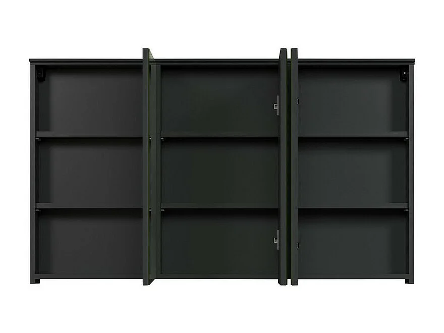 Armoire Murale de Salle de Bain avec Miroir Synnax, Anthracite, 120x17x70 cm, Seven Design