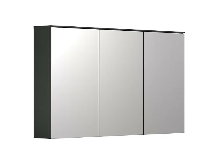 Armoire Murale de Salle de Bain avec Miroir Synnax, Anthracite, 120x70x17 cm, EPIKASA