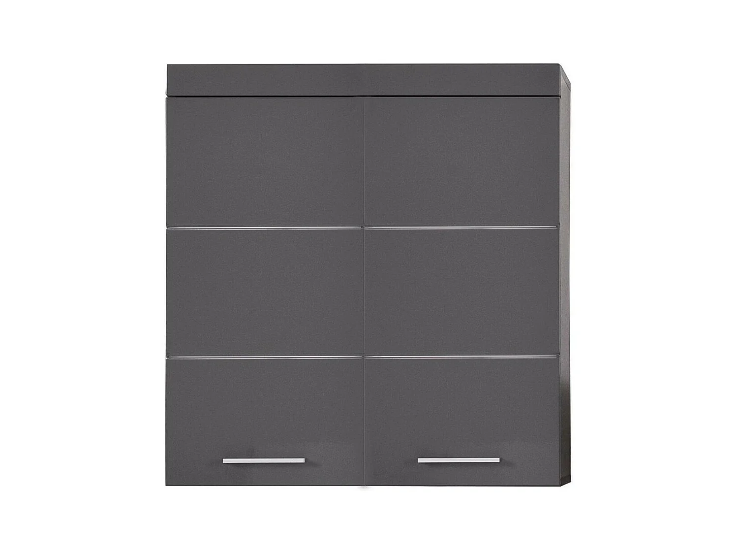 Armoire Murale de Salle de Bain Amanda, Gris, 73x77x23 cm, EPIKASA