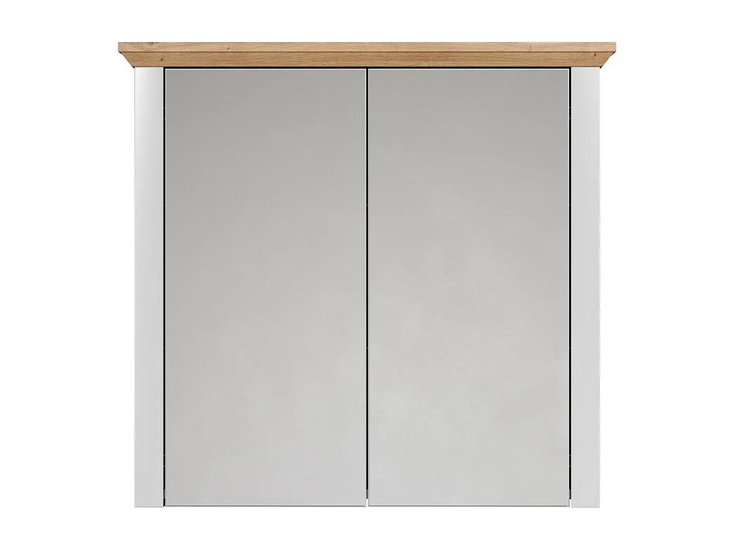 Pensile Bagno con Specchio Landside, Bianco, 78x73x24 cm, EPIKASA