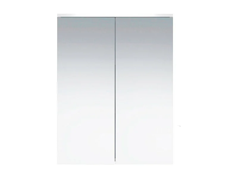 Armoire Murale de Salle de Bain avec Miroir Wons, Blanc, 60x78x18 cm, EPIKASA