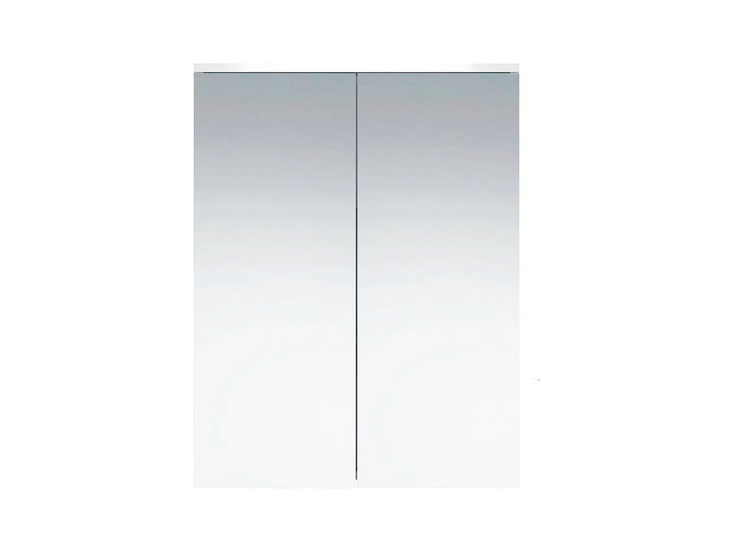 Armoire Murale de Salle de Bain avec Miroir Wons, Blanc, 60x78x18 cm, EPIKASA