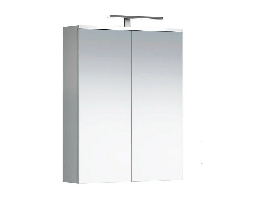 Armoire Murale de Salle de Bain avec Miroir Wons, Blanc, 60x18x78 cm, Seven Design
