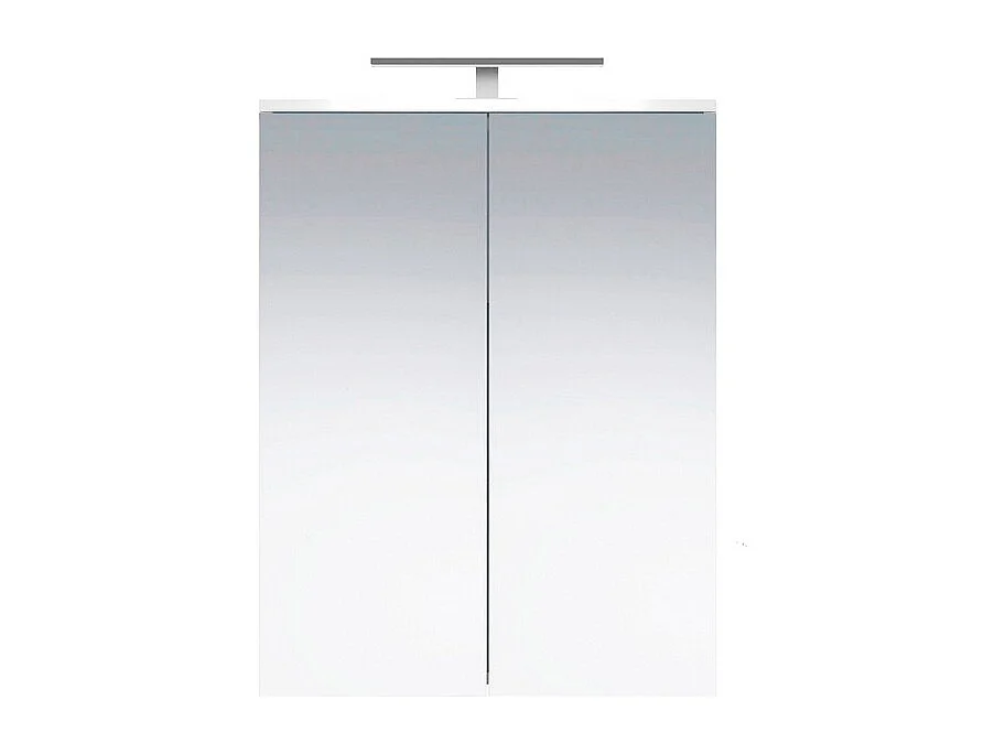 Armoire Murale de Salle de Bain avec Miroir Wons, Blanc, 60x18x78 cm, Seven Design