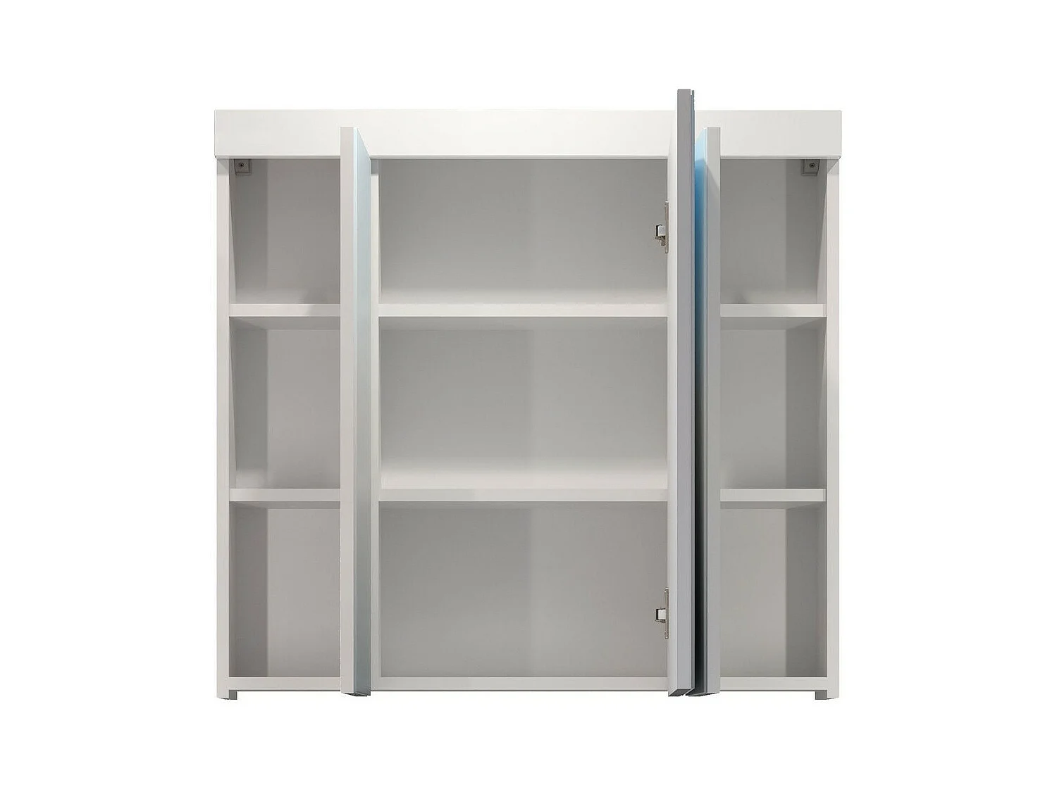 Pensile Bagno con Specchio Devon, Bianco, 80x75x16 cm, EPIKASA